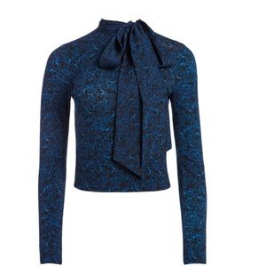 Alice + Olivia Delaina Tie Neck Crop